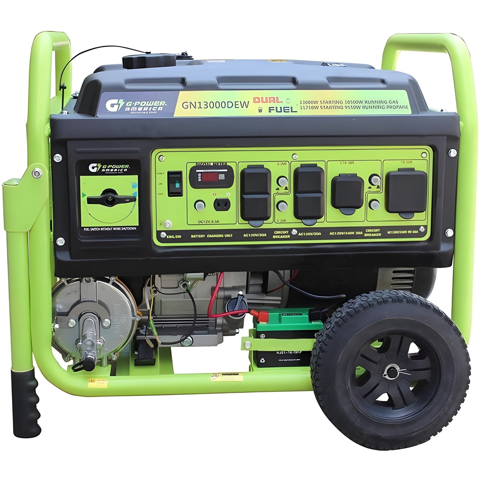 Green-Power America 6500/5300-Watt Gas Powered Portable Generator - GN6500CW