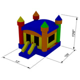 Commercial Castle Bounce House  by Cloud 9 - Backyard Provider