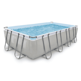 JLeisure 17776 18 x 10 Foot Above Ground Rectangular Steel Frame Swimming Pool - 302143