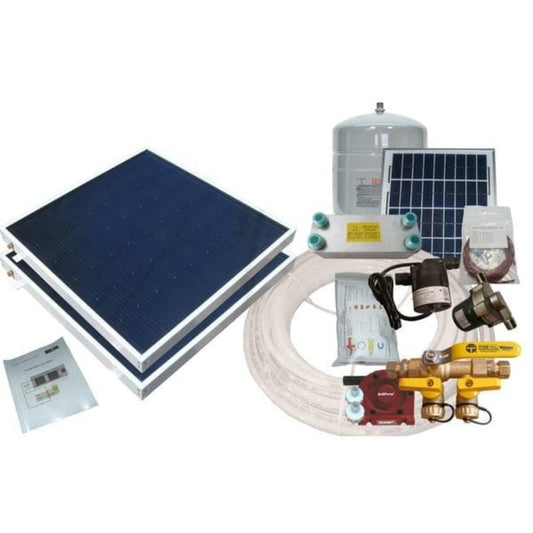 Heliatos Boat Freeze Protected Solar Water Heater Kit with External Heat Exchanger - Backyard Provider