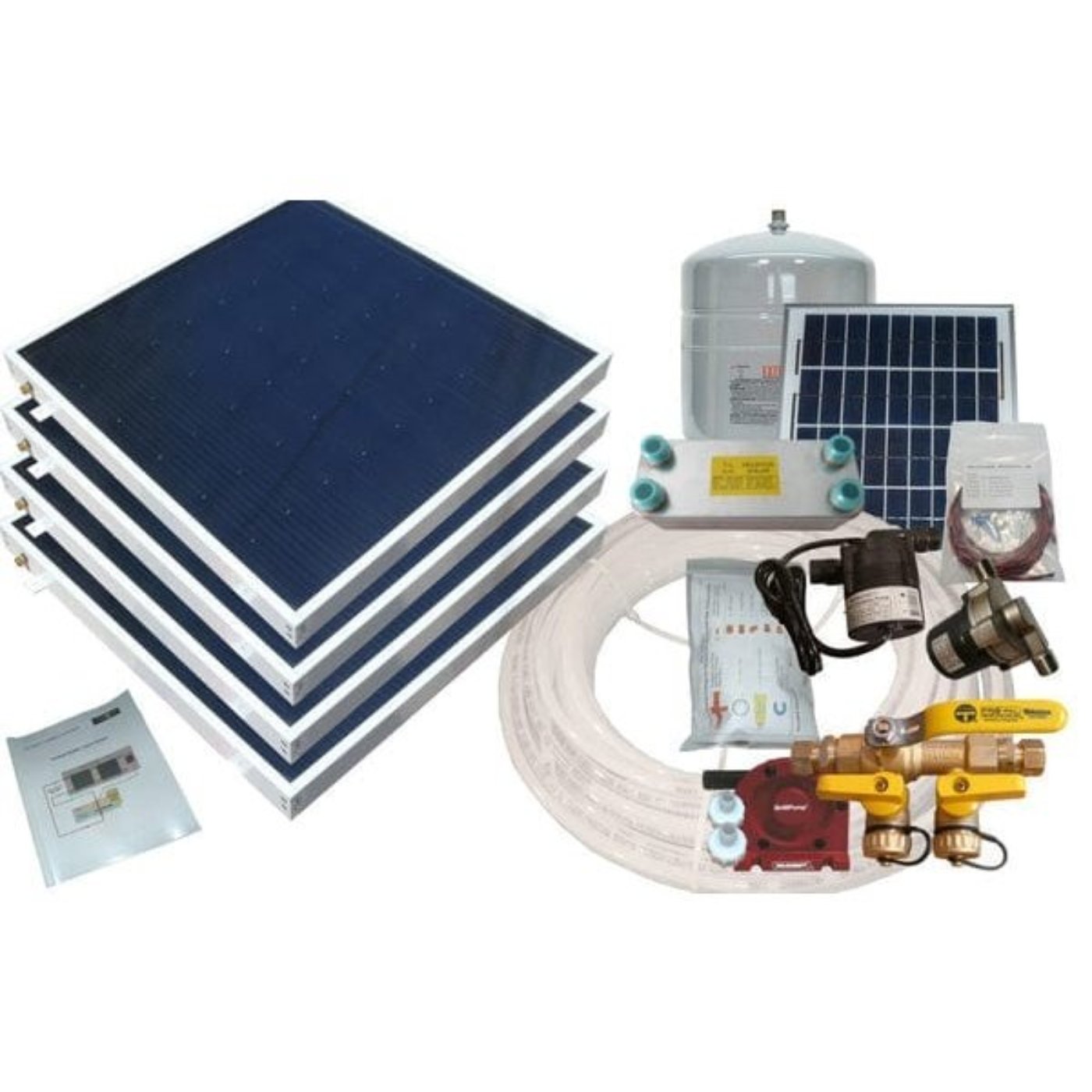 Heliatos Boat Freeze Protected Solar Water Heater Kit with External Heat Exchanger - Backyard Provider