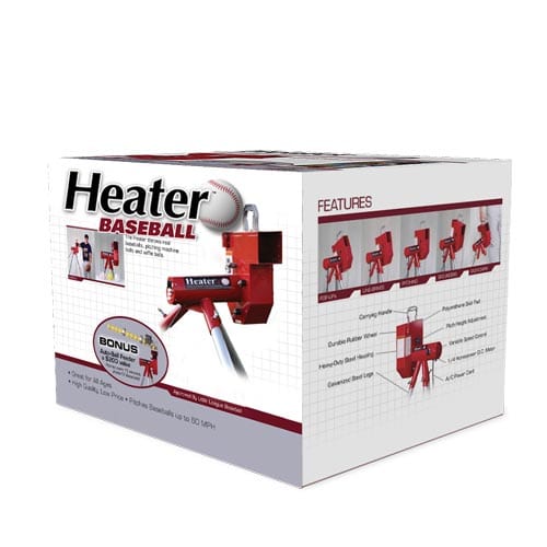 Heater Real Baseball Machine With Auto Ballfeeder - HTR6000BBC