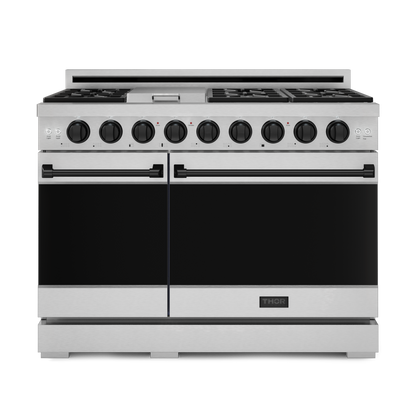 Thor Kitchen 48 Inch Professional Range with Pro-Style Knobs| Gordon Ramsay Series - RSG48EBLP