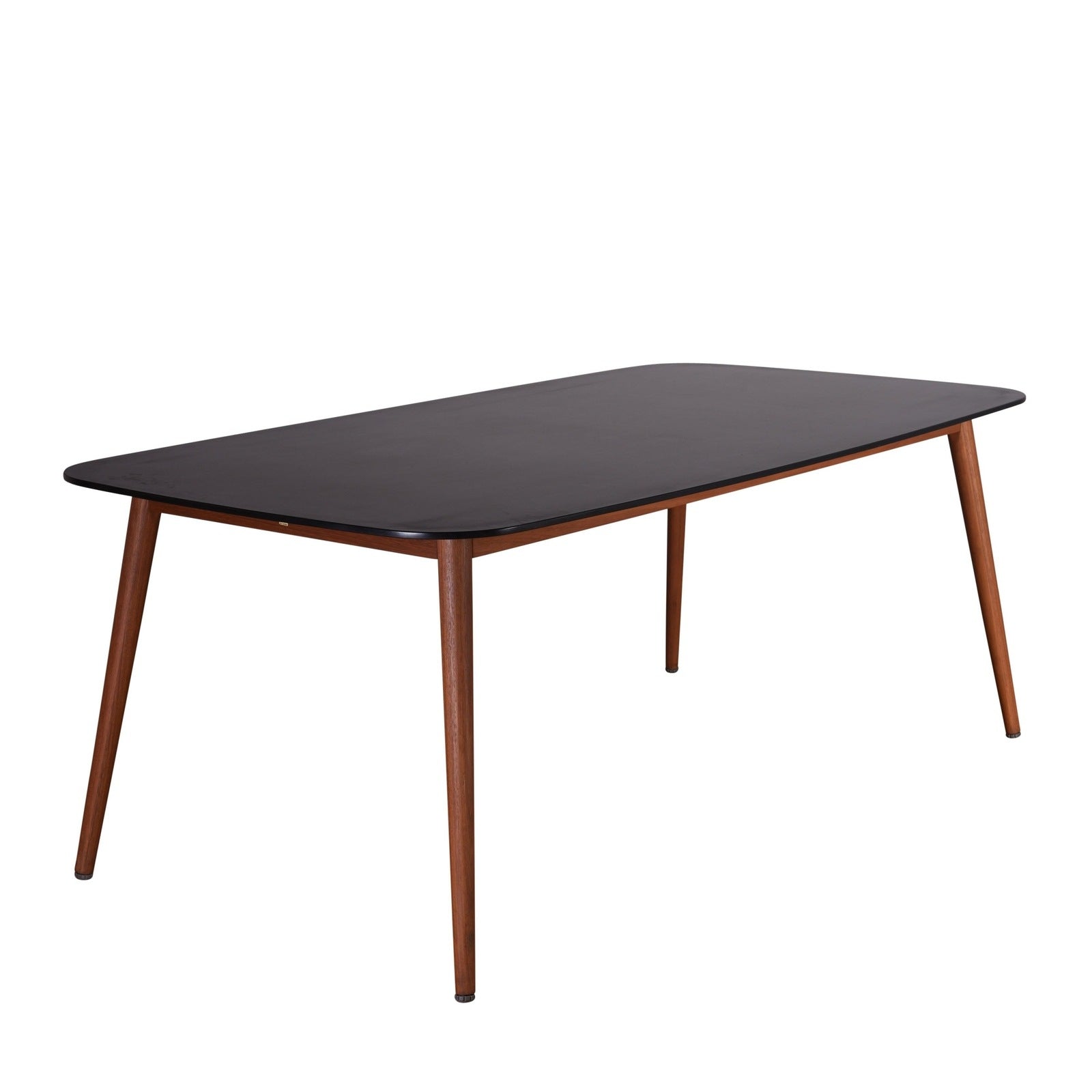 Midtown Concept Chamonix Black Table & 8 Oberon Rope Chairs - CHAMBK8OBEGR