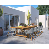 Midtown Concept Leyland Table & Nassau Grey Armchairs - LEYLOT_8CANN_GR_LOT