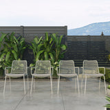 Midtown Concept Rinjani Big Rectangular Teak Table & 8 Oberon Grey Chairs With Cushions - RINJBIG_8OBE_GR