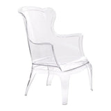 28.3" X 30.5" X 38" Transparent Polycarbonate Chair - 248934