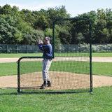 Jaypro Pitcher's Screen - 7'W x 7'H - Collegiate - PS-84