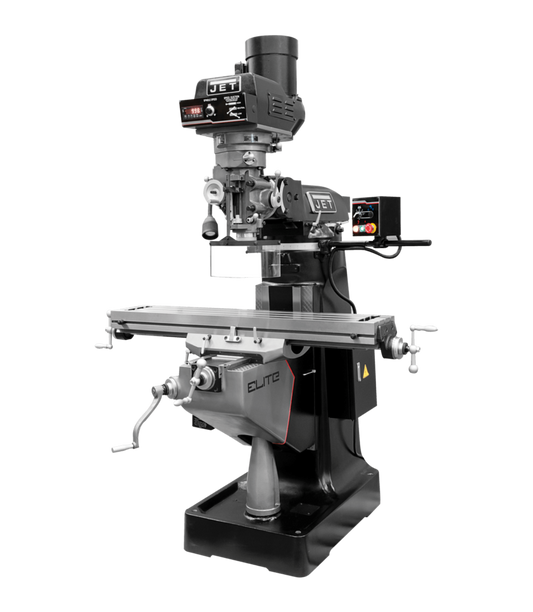 JET Elite EVS-949 Mill with 3-Axis Newall DP700 (Quill) DRO and X-Axis JET Powerfeed - JT9-894359