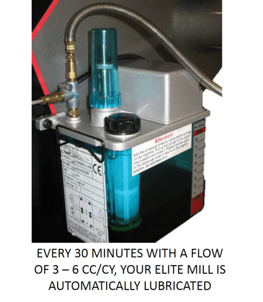 JET Elite ETM-949 Mill with X-Axis JET Powerfeed and USA Made Air Draw Bar - JT9-894104