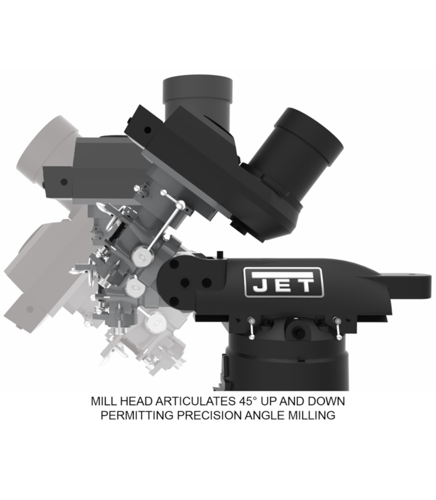 JET Elite EVS-949 Mill with 3-Axis ACU-RITE 303 (Quill) DRO and X-Axis JET Powerfeed - JT9-894338