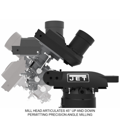 JET Elite ETM-949 Mill with 3-Axis Newall DP700 (Knee) DRO - JT9-894165