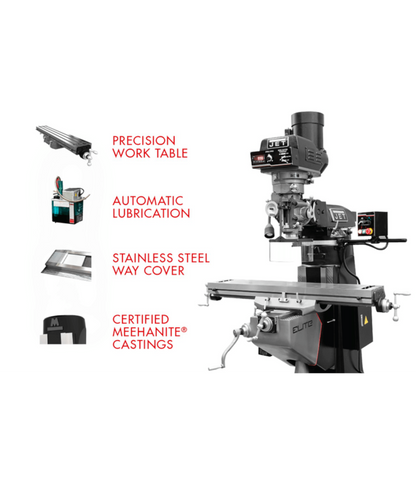 JET Elite EVS-949 Mill with X-Axis JET Powerfeed - JT9-894300