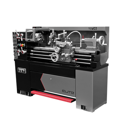 JET Elite Lathe E-1236VS with Newall DP700 DRO with Collet Closer - JT9-892321