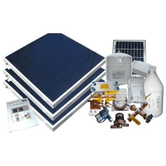 Heliatos Beach Freeze Protected Solar Water Heater Kit - Backyard Provider