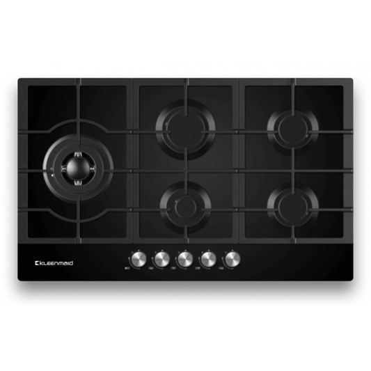 Kleenmaid 90cm Black Glass Cooktop - GCTK9012